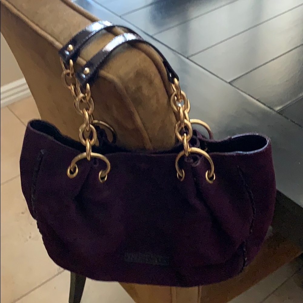 BCBG small suede satchel.